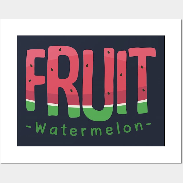 font from watermelon Wall Art by Maldi